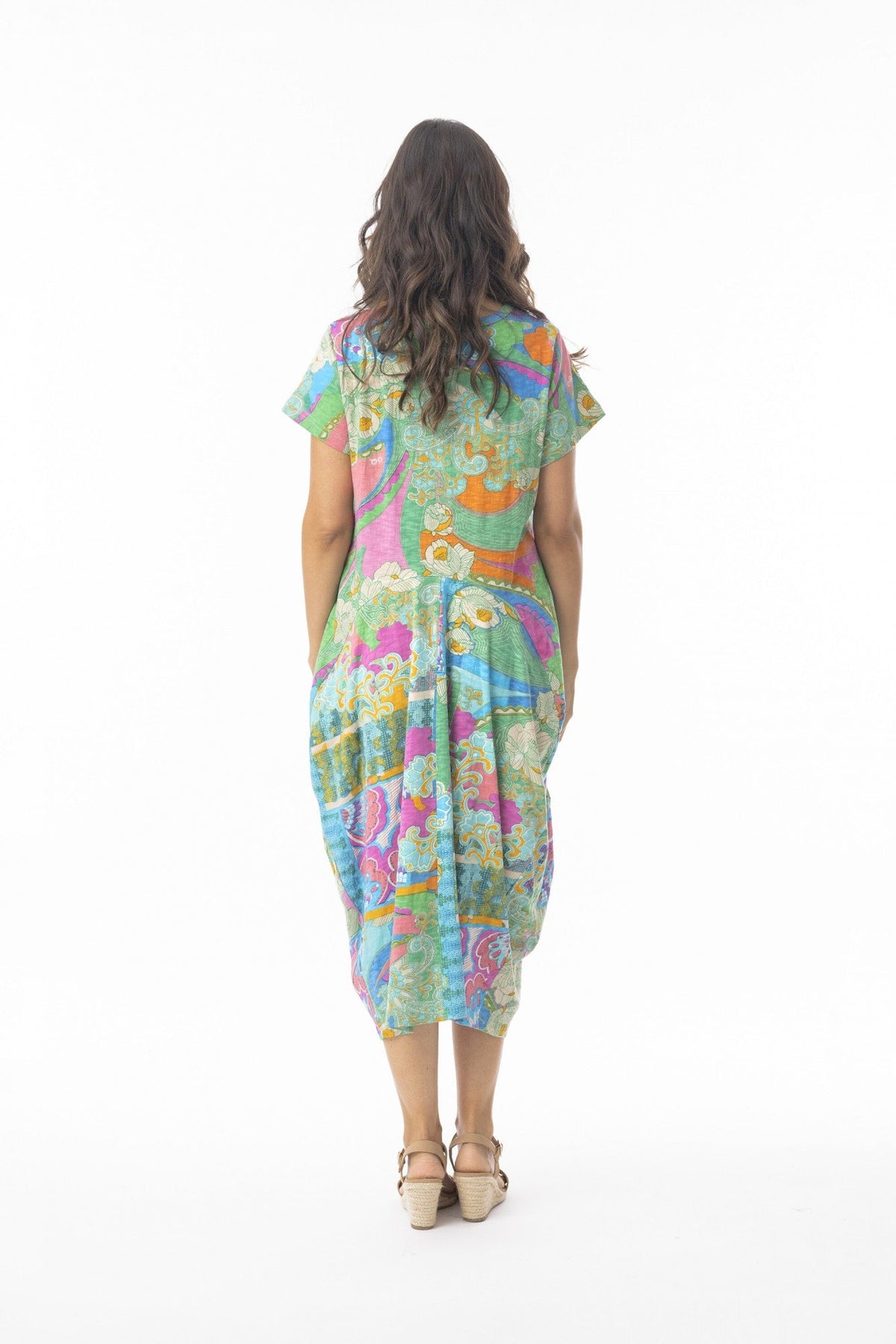 Orientique Organic Cotton Santa Cruz Dress With Pockets (please check measurements)