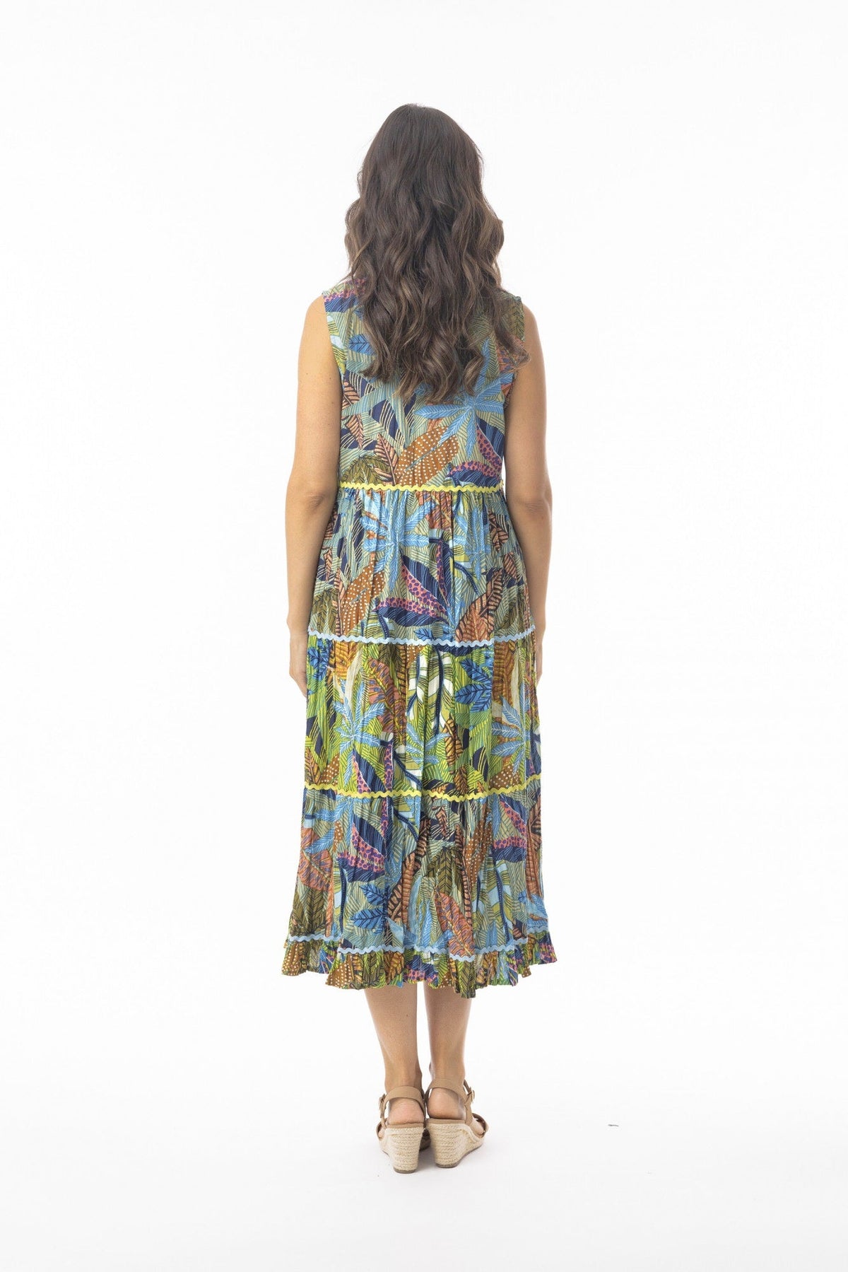 Orientique Organic Cotton Tayrona Layers Dress With Pockets (please check measurements)