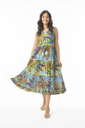 Orientique Organic Cotton Tayrona Layers Dress With Pockets (please check measurements)