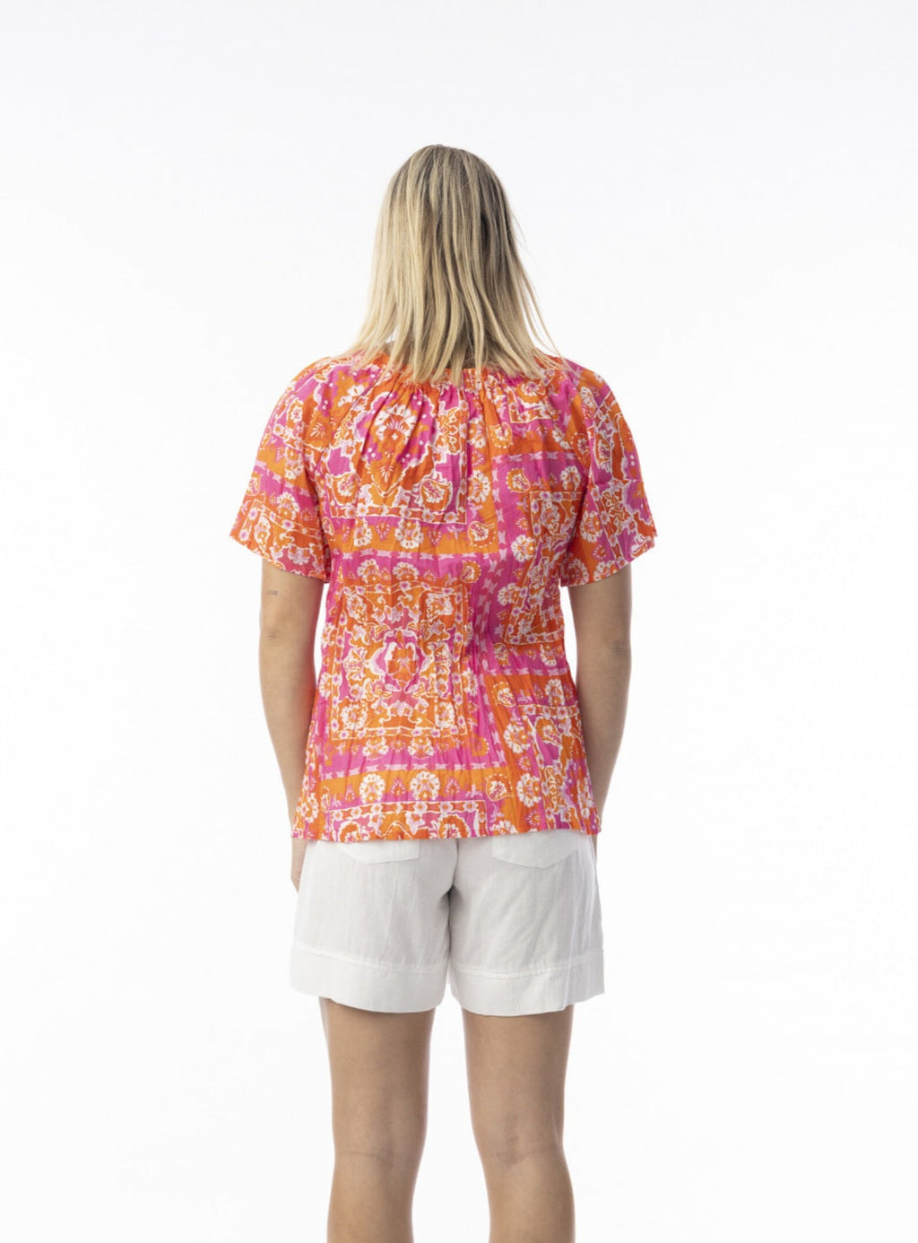 Montevideo Short Sleeve Pink Top